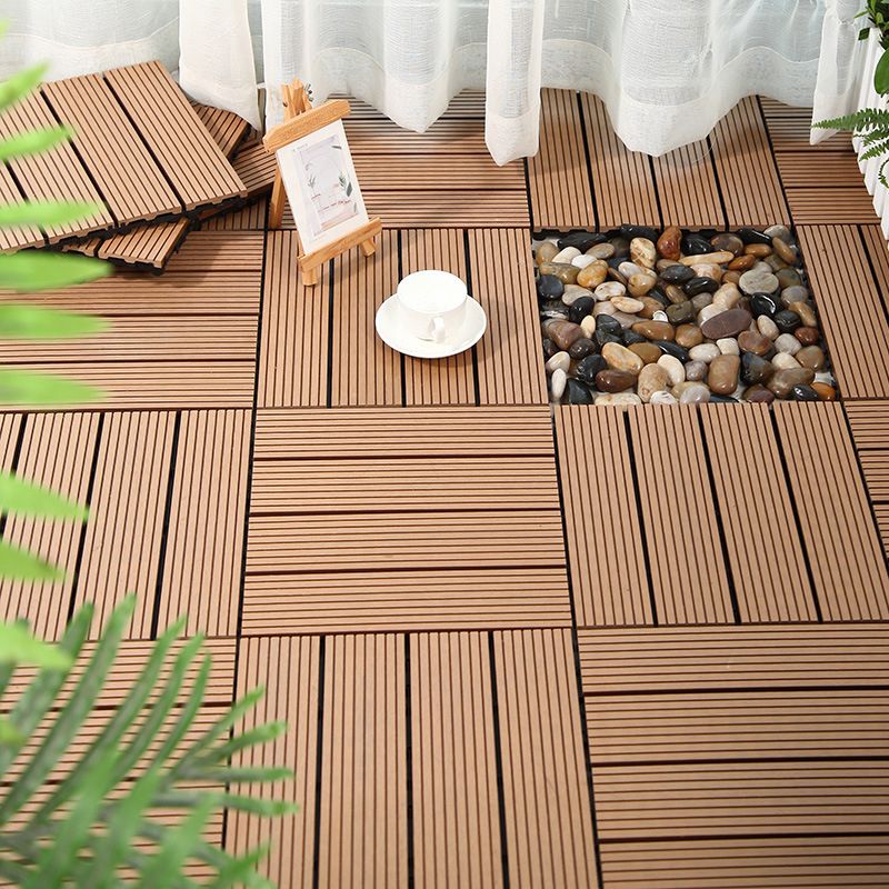 Rectangular constructed tiles water-resistant parquet flooring for balcony