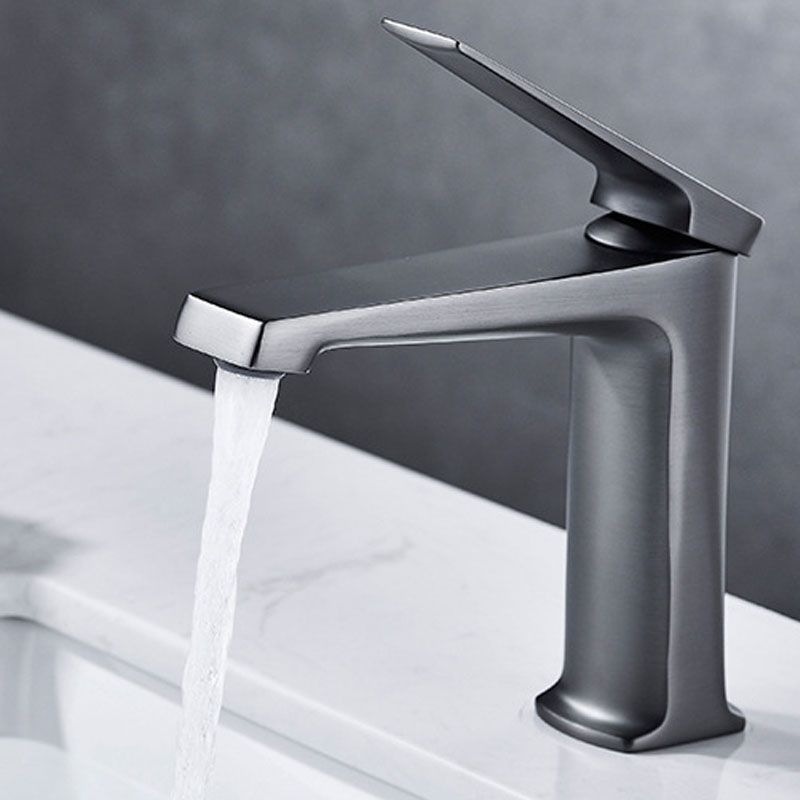 Modern basin tap lever handle copper low arc basin tap