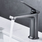 Modern basin tap lever handle copper low arc basin tap