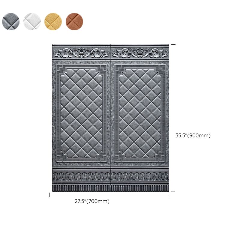 Plastic wall cladding panels for peeling and attaching with waterproof wainscoting