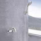 Bathroom Bathtub Pull-Out Wall-Mounted Hand Shower Fixed Bathtub Faucet
