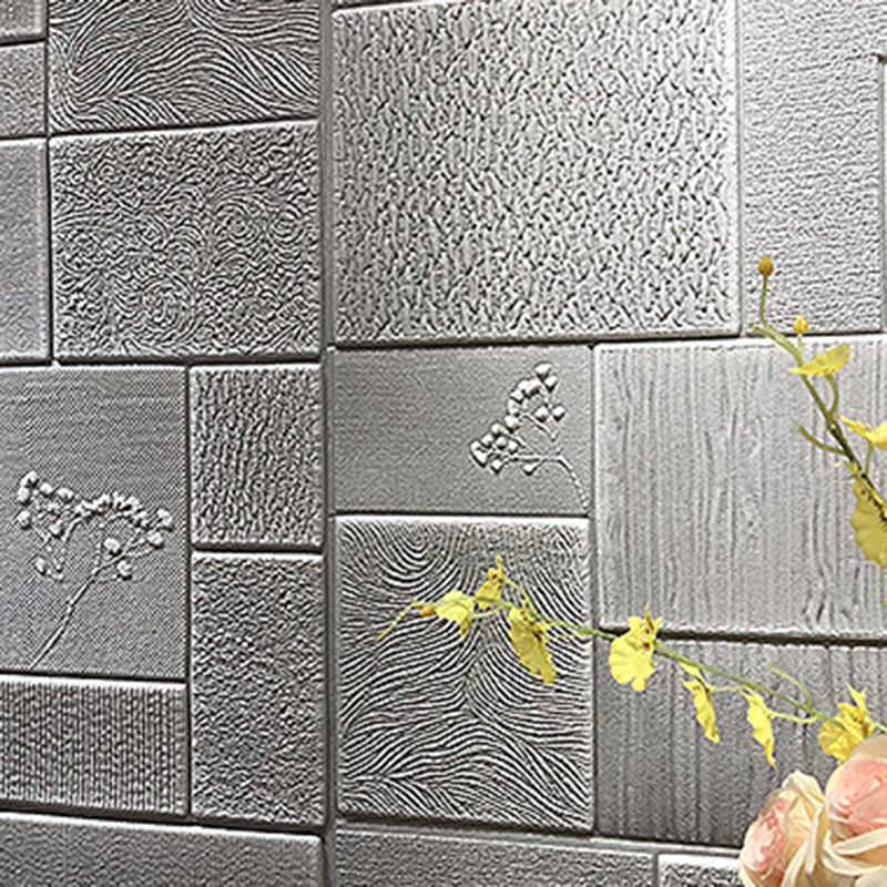 Industrial Wall Plank 3D Brick Bathroom Living Room Wall Panel Set of 1