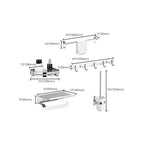 Modern Bathroom Accessory Set Stainless Steel Bathroom Shelf Bathroom Set