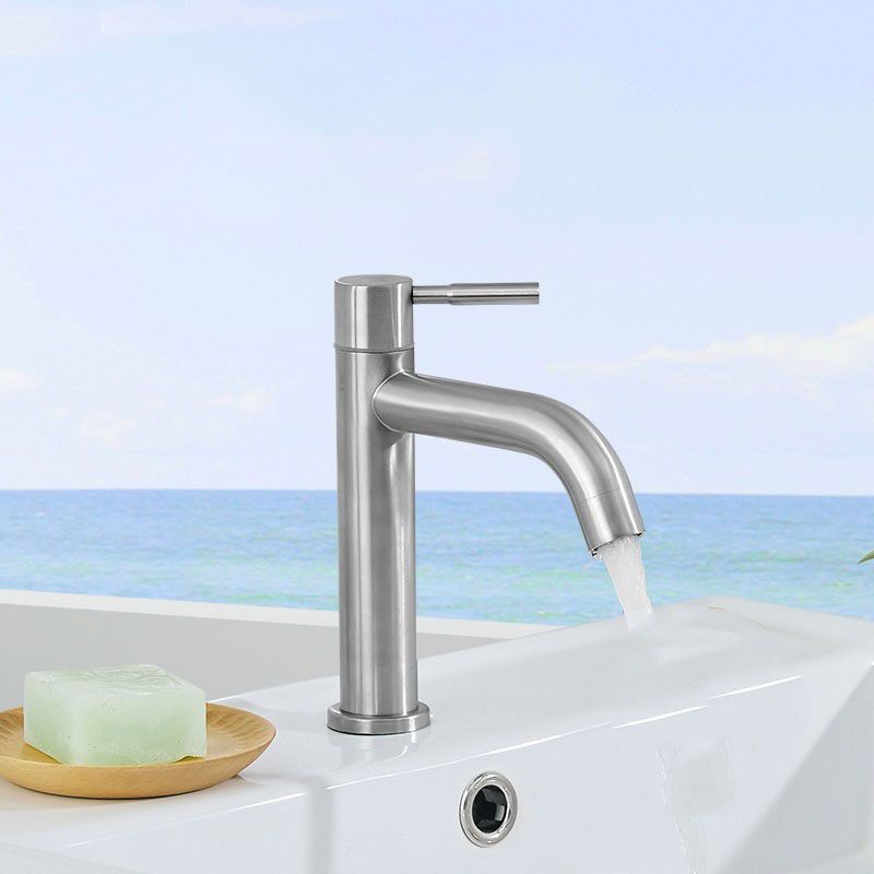 Industrial vessel fitting stainless steel lever handle sink faucet