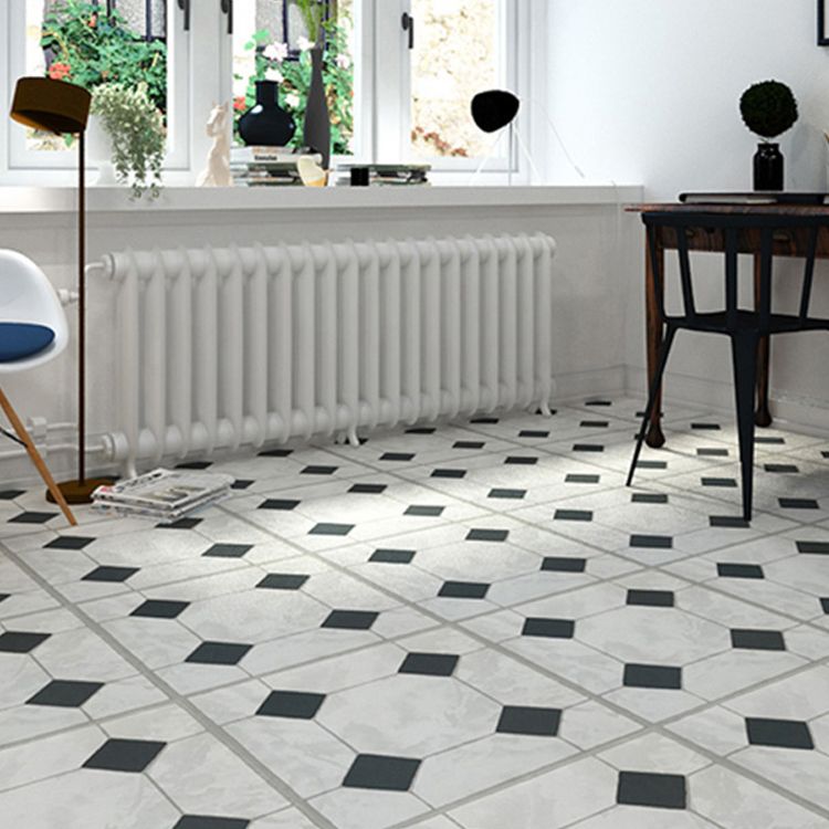 Smooth PVC Floor Covering Peel and Stick Waterproof Square Vinyl Flooring