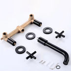 Modern 1- or 2-Handle Bathroom Sink Faucet Round Wall-Mounted Bathroom Faucet.