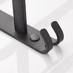 Modern black aluminum bathroom accessory set towel bar bathroom fittings
