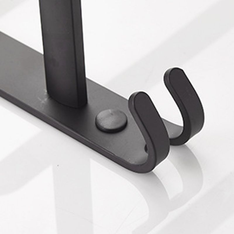 Modern black aluminum bathroom accessory set towel bar bathroom fittings