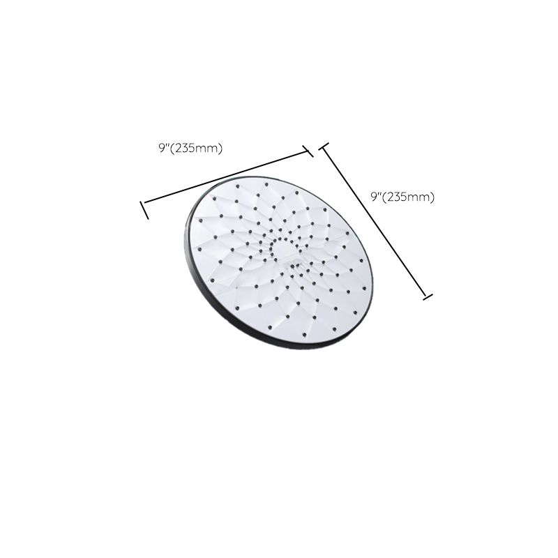 Round Showerhead Combo Modern Fixed Showerhead for Bathroom