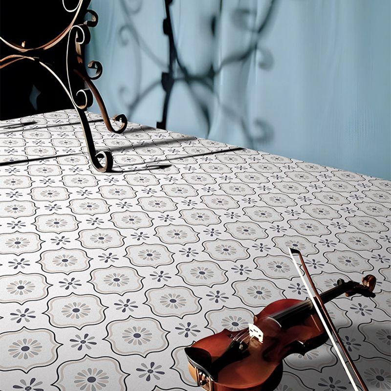 Square Indoor Vinyl Flooring Self-adhesive Flower Pattern Waterproof Vinyl Flooring