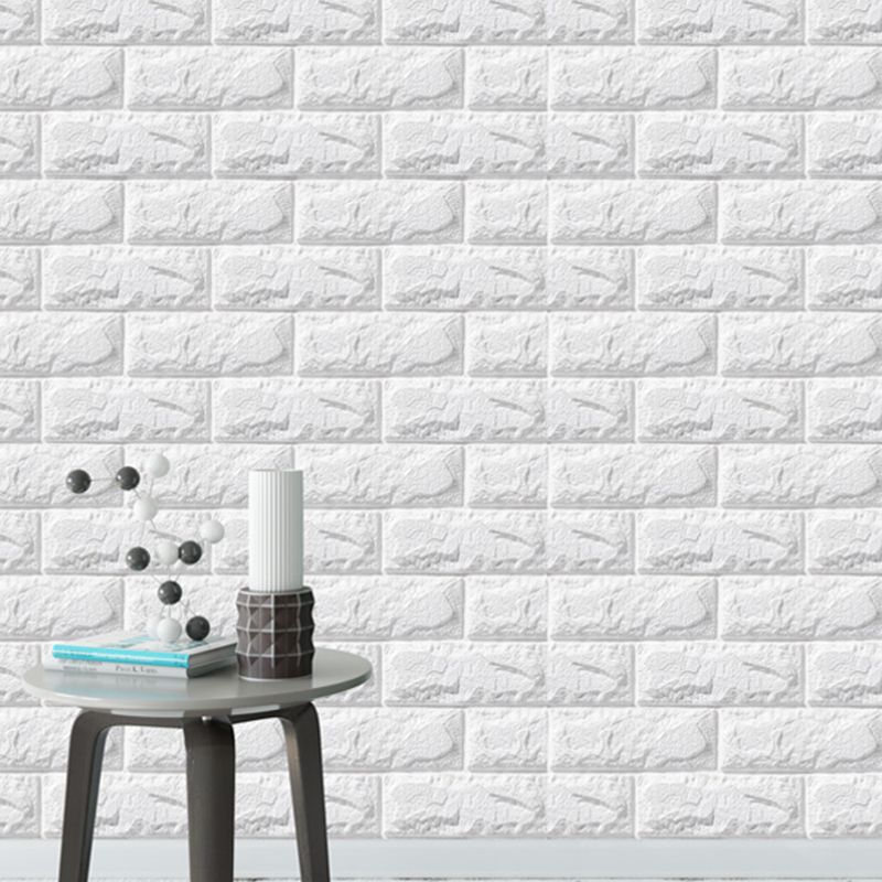 Modern Wall Tile PVC 3D Embossing Self-Adhesive Waterproof Interior Wall Panel