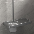 Modern gray bathroom hardware set towel rack paper holder bathroom accessory set