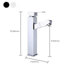Contemporary Vessel Faucet Pull-Down Faucet with Single Handle