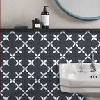 Square Indoor Vinyl Flooring Peel and Stick Floral Print Waterproof Vinyl Flooring