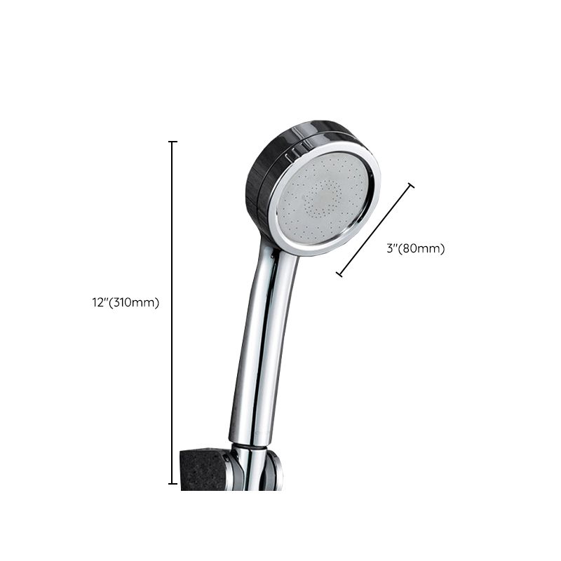 Modern Style Round Handheld Shower Bathroom Metal Wall-Mounted Hand Shower