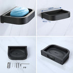Modern Bathroom Hardware Set Bathroom Shelf Towel Bar Black Bathroom Hardware Set