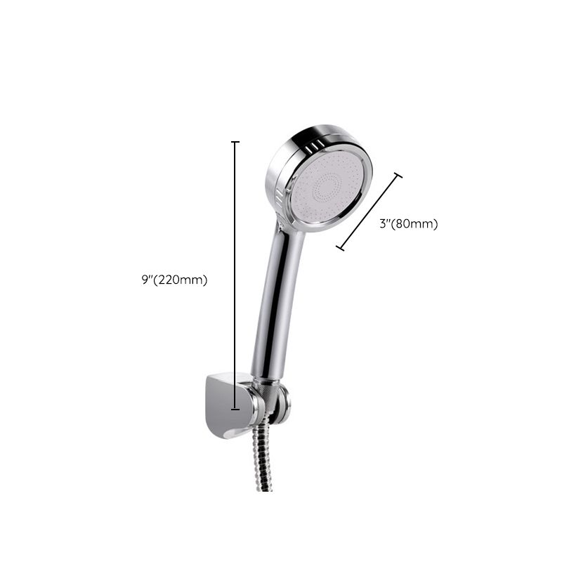 Modern Style Round Handheld Shower Bathroom Metal Wall-Mounted Hand Shower