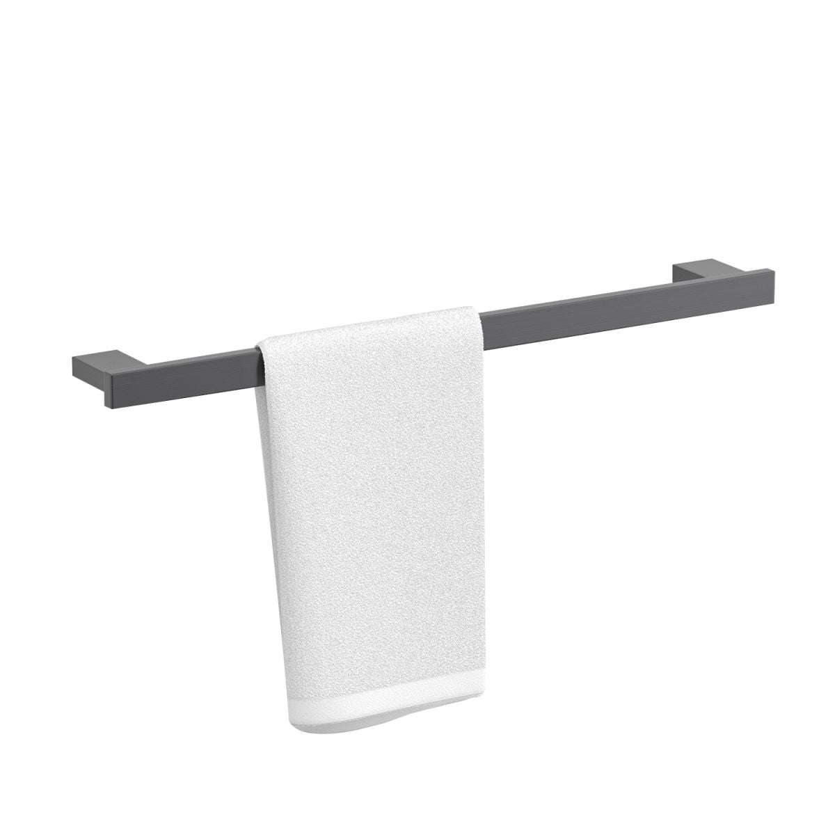 Gray contemporary bathroom accessory set Brushed gray bath shelf/toilet paper holder/towel bar