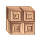 Glam peel and stick wall covering made of foam with 3D embossed panel