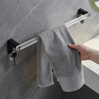 Modern bathroom accessory set bath shelf/towel holder & bathrobe hooks included