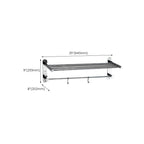 Contemporary bathroom accessory set made of aluminum with towel holder/bath shelf