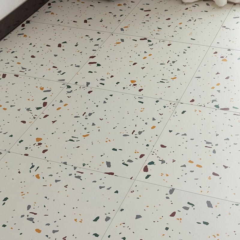 Home Vinyl flooring Peel and Stick Marble look square PVC floor coverings for the living room