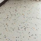 Home Vinyl flooring Peel and Stick Marble look square PVC floor coverings for the living room
