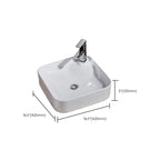 Modern Sink Solid Color Porcelain Sink