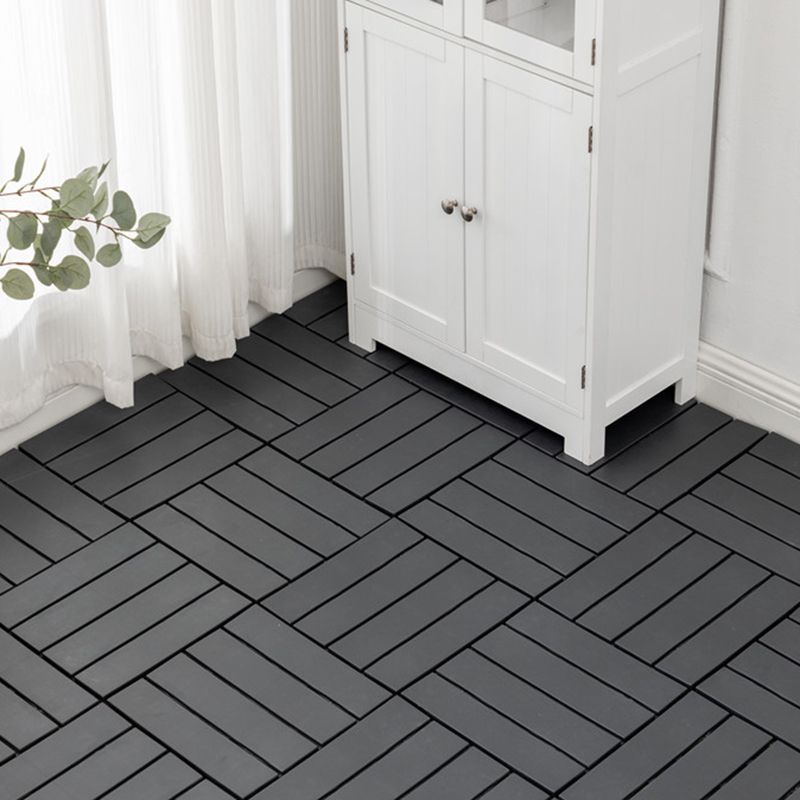 30 cm X 30 cm 4-Slat Square Deck/Patio Floor Tiles Snap Fit Installation Floor Tiles