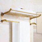 4-piece traditional bathroom accessory set Gold Brass bathroom accessory hardware set