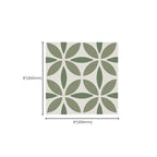 Indoor Vinyl Tiles Flower Pattern Peel and Stick Waterproof Square Vinyl Tile