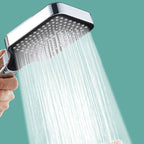 Rectangular Pressure Shower Head 4-Adjustable Water Flow Hand Shower
