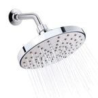 Round Fest Shower Head Silver Single Jet Wall Mounted Shower Head