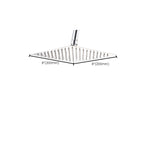 Wall-mounted shower head stainless steel fixed shower head with shower arm