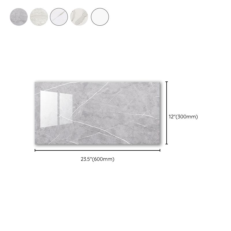 Simple Tile Wallpaper Plastic Waterproof Peel and Stick Back Wall