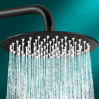 Black round fixed shower head Modern design wall-mounted shower head