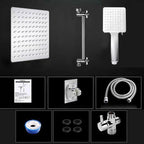 Classic Dual Shower Head Water-efficient Square Metal Dual Shower Head