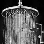 Contemporary Showerhead Combination Rainfall Chrome Wall Mount Showerhead