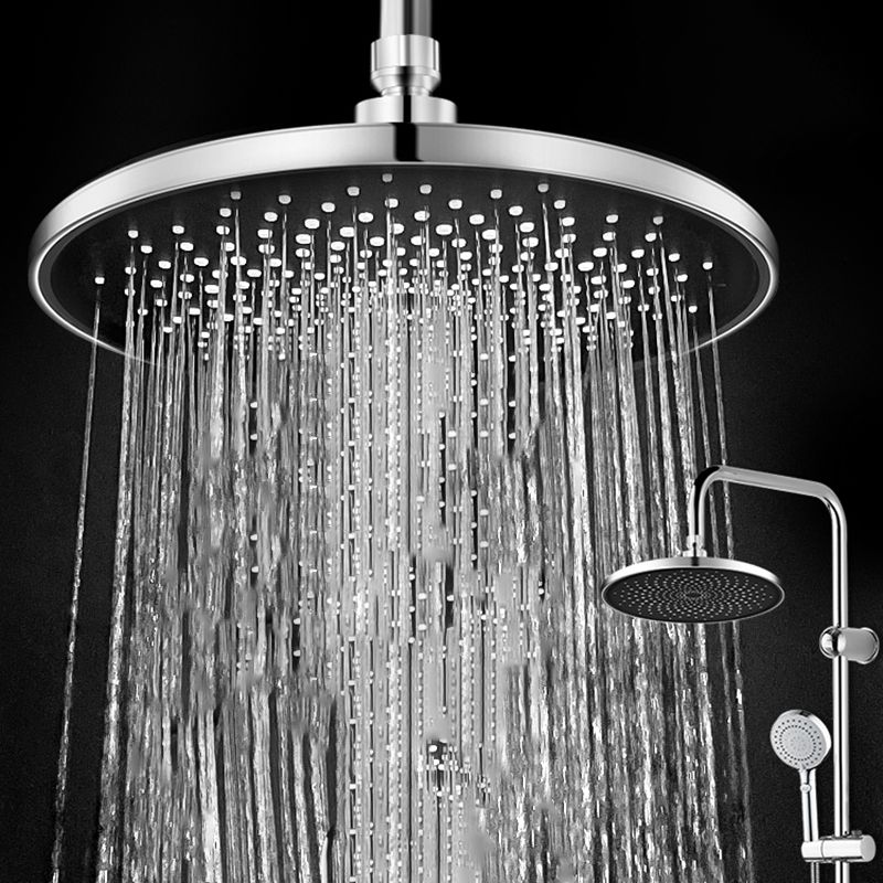 Contemporary Showerhead Combination Rainfall Chrome Wall Mount Showerhead