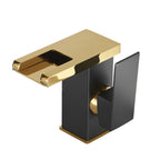 Waterfall spout basin tap lever handle square basin tap