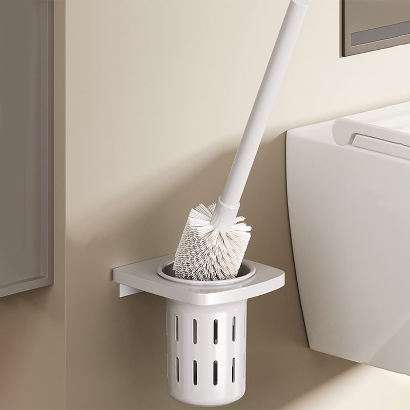 Contemporary Bathroom Hardware Set in White with Bath Shelf/Towel Holder/Paper Holder