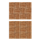 Pine Floor Tile Water Resistant Click-Lock Traditional Wood Floor for Living Room