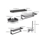 Gray Bathroom Accessory Set Modern Bathroom Accessories Hardware Set