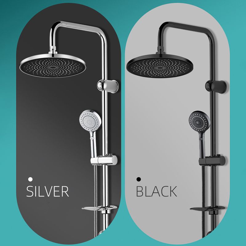 Contemporary Showerhead Combination Rainfall Chrome Wall Mount Showerhead