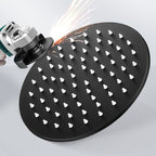 Black round fixed shower head Modern design wall-mounted shower head