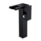 Modern Faucet for Sink Brass Lever Handles LED Waterfall Sink Mixer