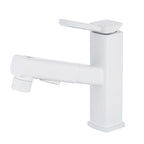 Lever Handle Faucet Pull-Out Basin Faucet with Swivel Spout