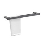 Gray contemporary bathroom accessory set Brushed gray bath shelf/toilet paper holder/towel bar