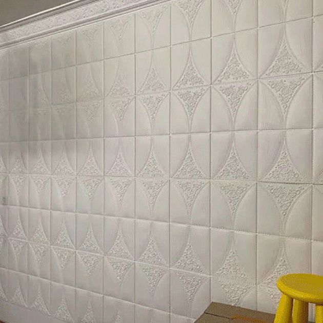 Modern Style Plastic Wall Panel Living Room Peel and Stick 3D Wall Covering