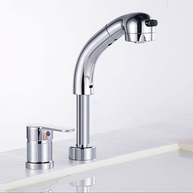 Vessel washbasin mixer High arch three-way faucet 2-hole fittings